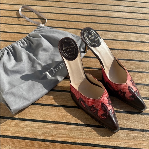 VINTAGE CHRISTIAN DIOR HEELS - Picture 1 of 11